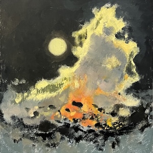 Snowfire in Moonlight